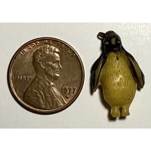 Vintage Penguin Cracker Jack Celluloid Charm 1A